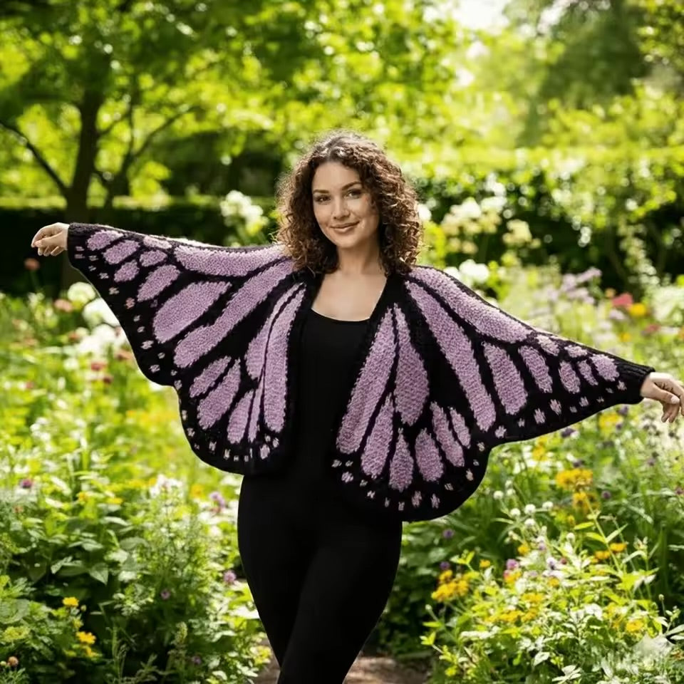 Handmade Butterfly Cardigan