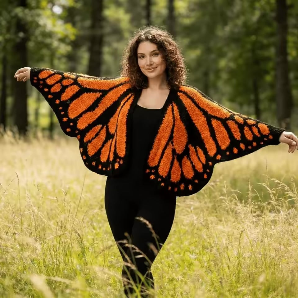 Handmade Butterfly Cardigan
