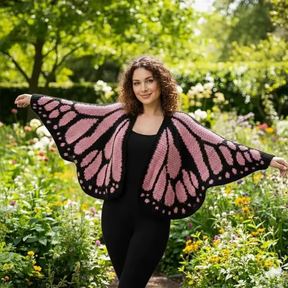 Handmade Butterfly Cardigan