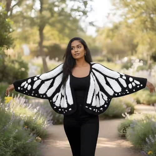 Handmade Butterfly Cardigan